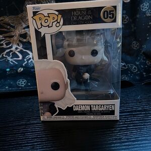 Funko Daemon Targaryen Pop! Vinyl Figure - White Hair, Black Outfit